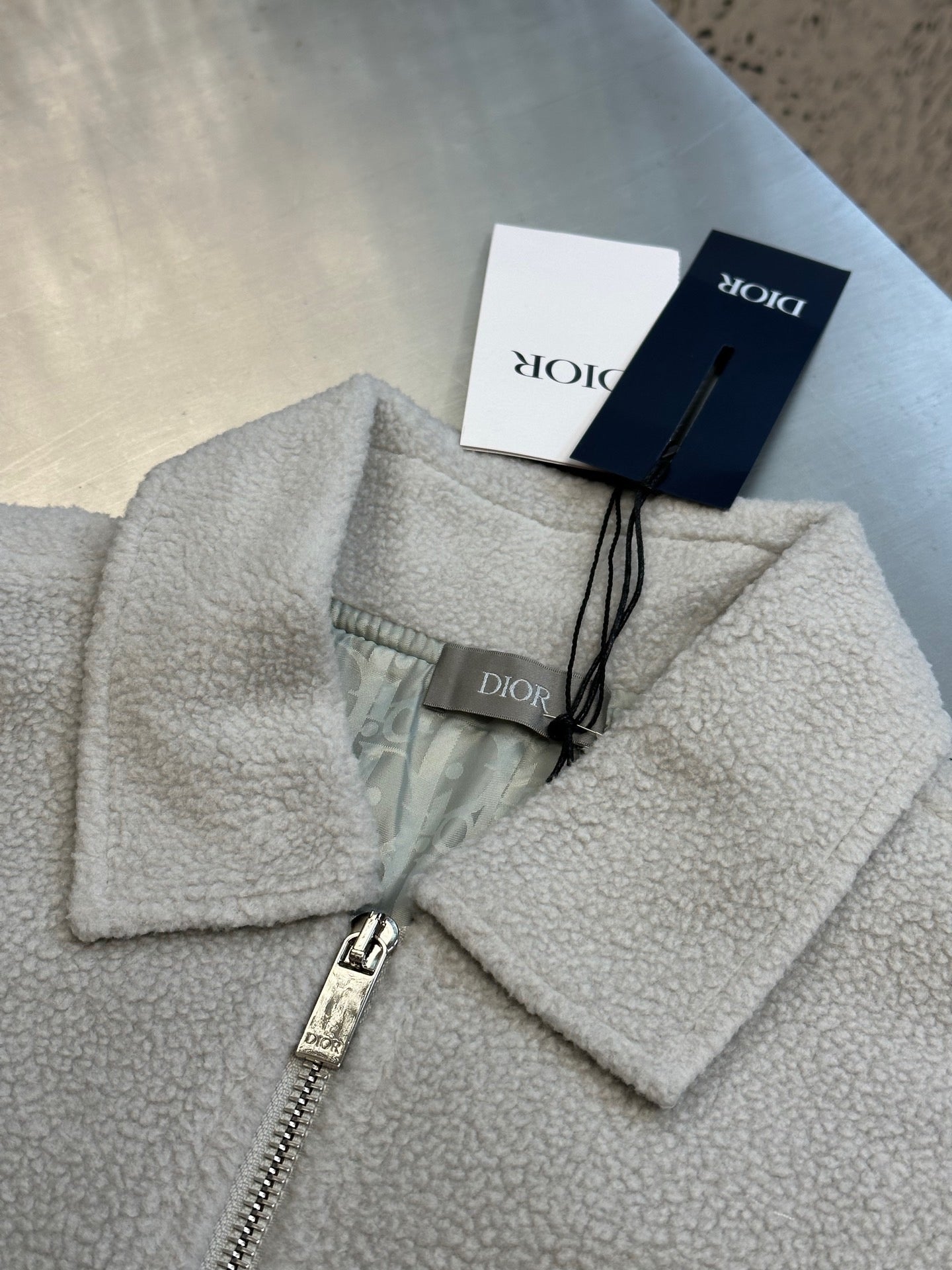Dior - Veste zippée gris