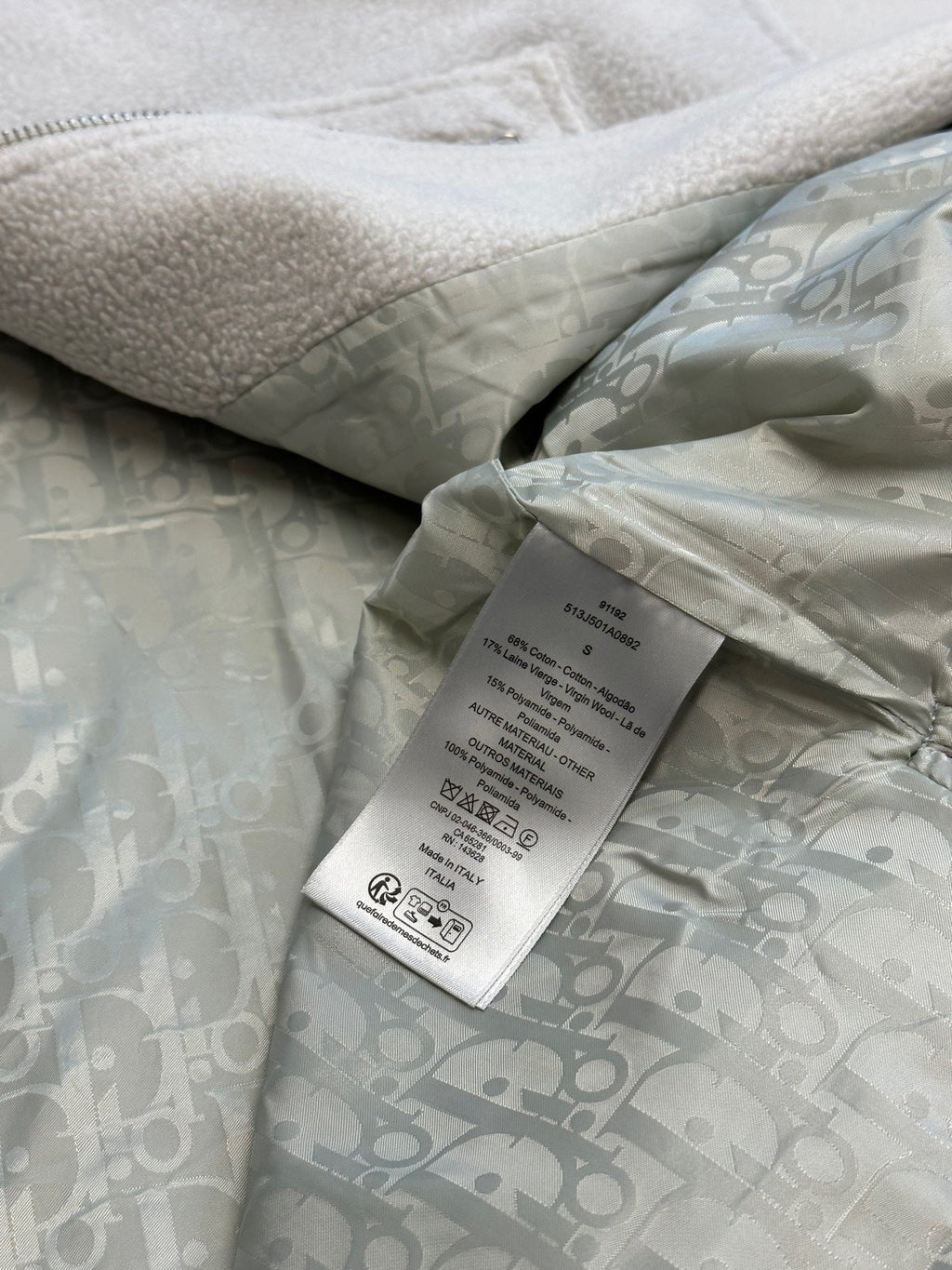 Dior - Veste zippée gris