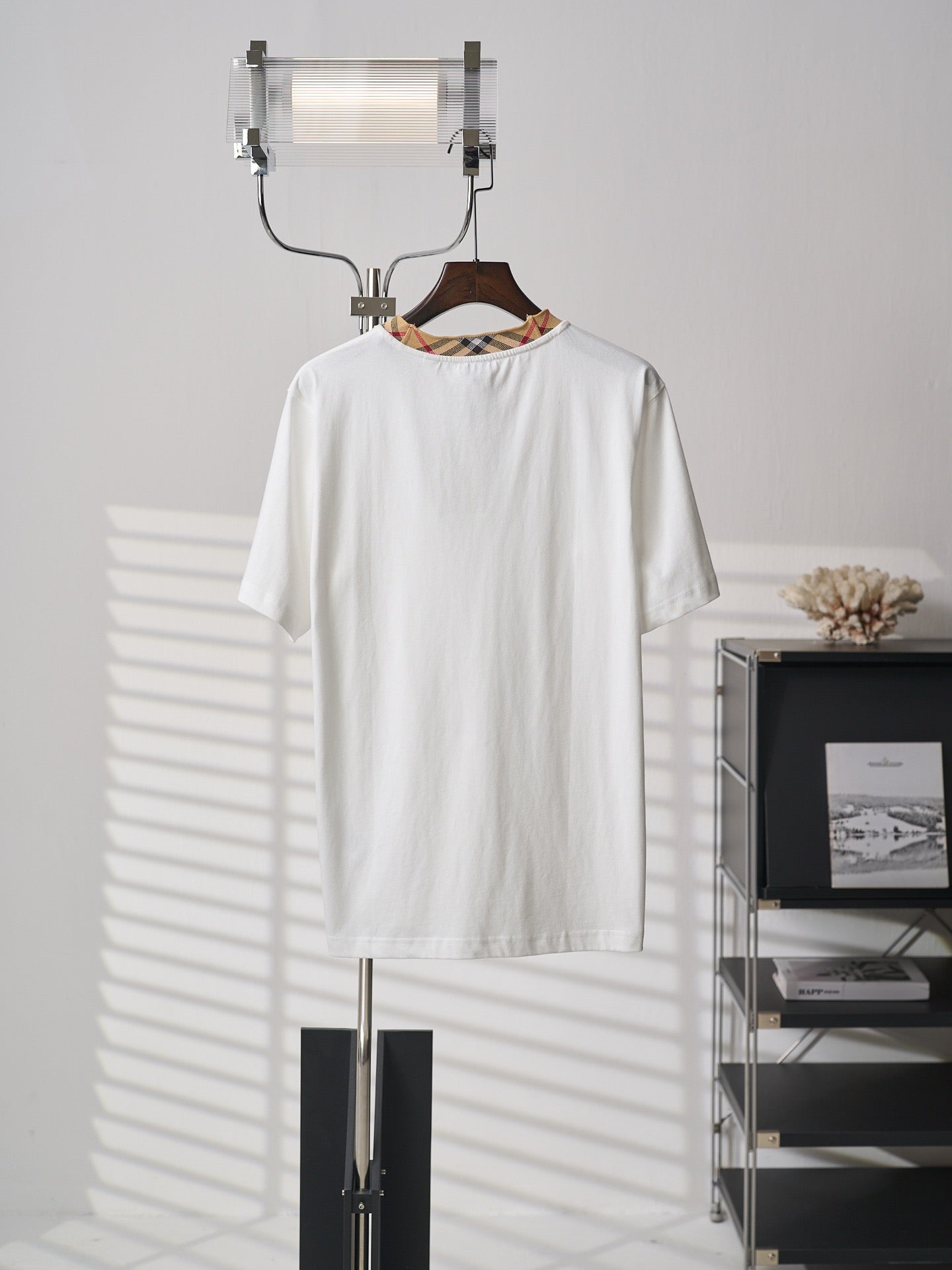 Burd3ry - T-shirt en coton avec Check