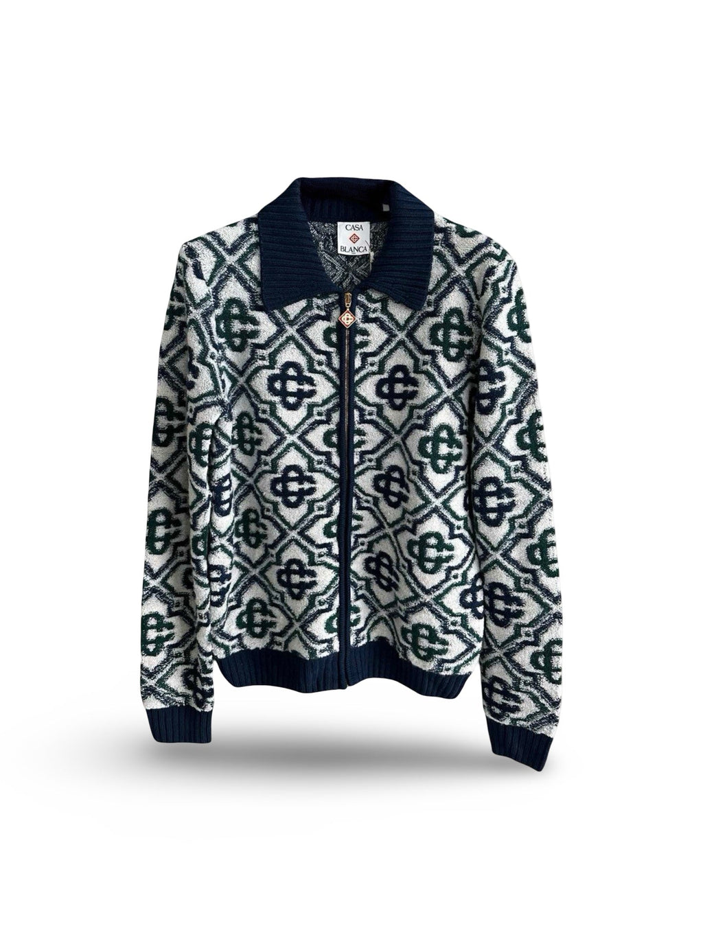 Casablanca - Cardigan zippé monogrammé
