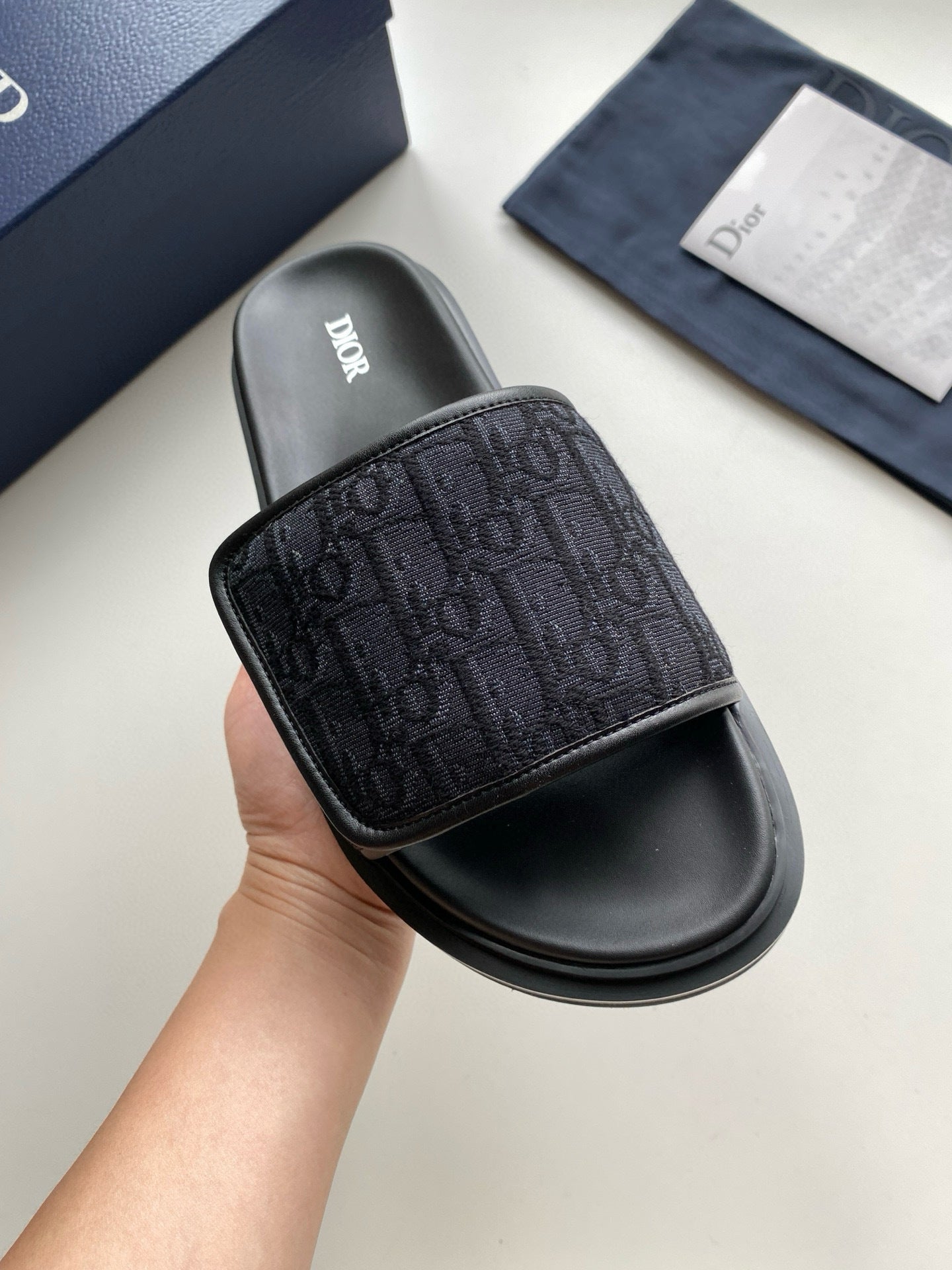 Dior - Sandale Aqua toile jacquard oblique