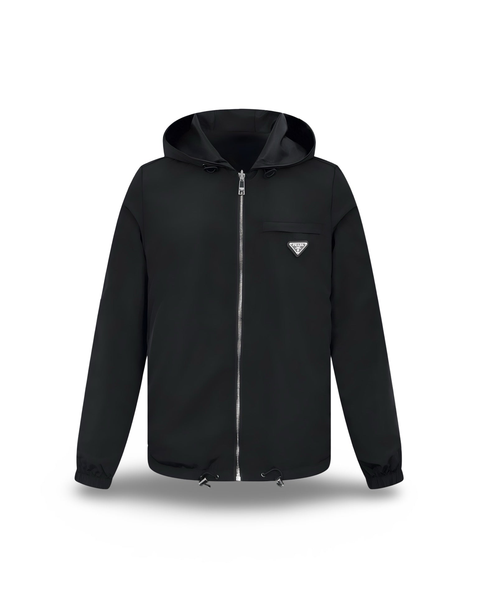 Pr4d4 - Veste réversible en cuir nappa et Re-Nylon