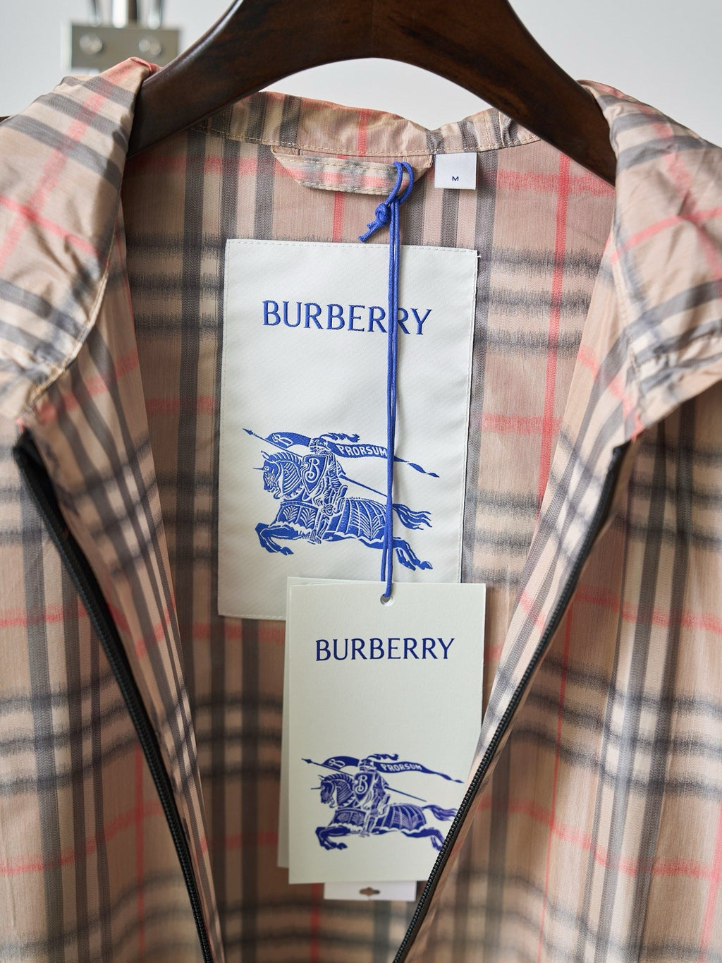 Burd3ry - Veste légère a carreaux fade