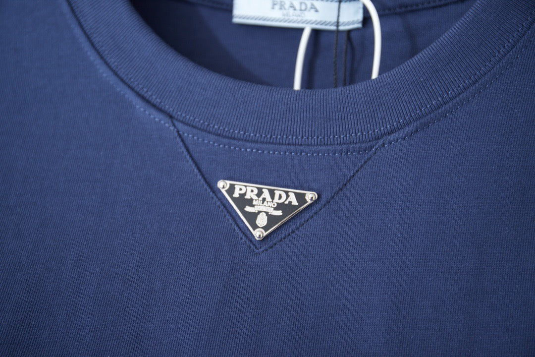 Pr4d4 - T-shirt en coton à logo triangulaire