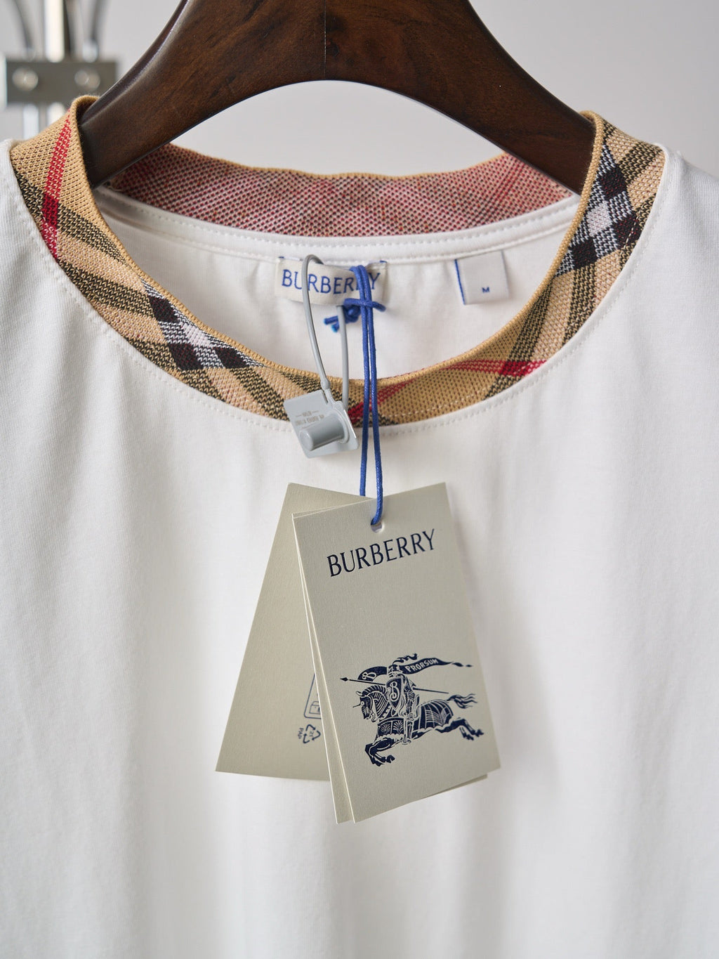 Burd3ry - T-shirt en coton avec Check