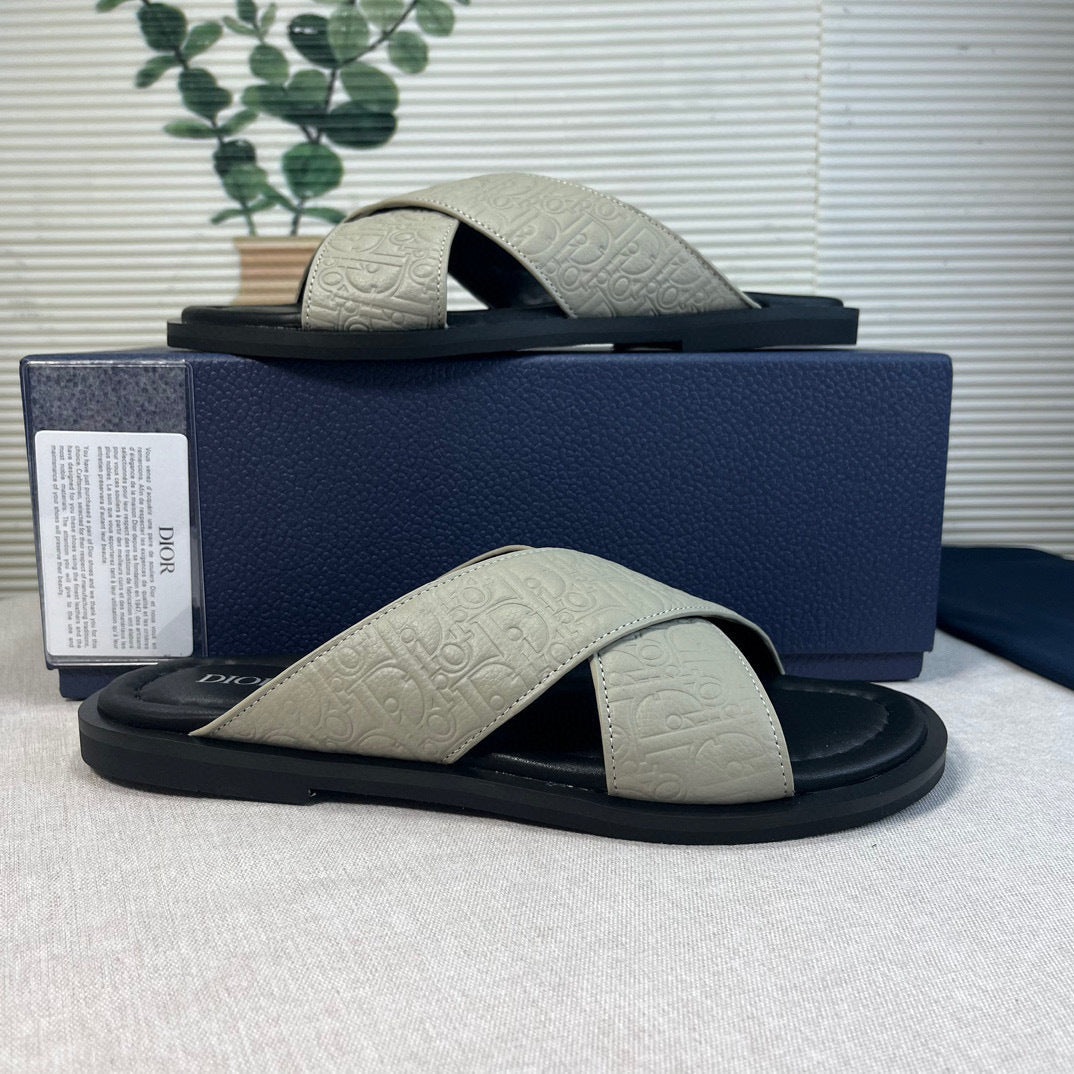 Dior - Sandale Alias toile jacquard oblique