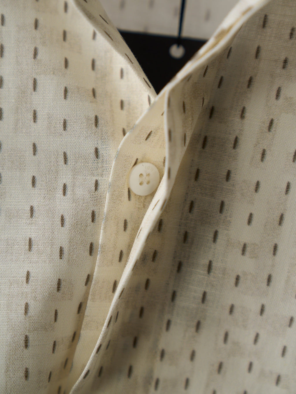 Fendi - Ensemble lin FF beige avec surpiqûres