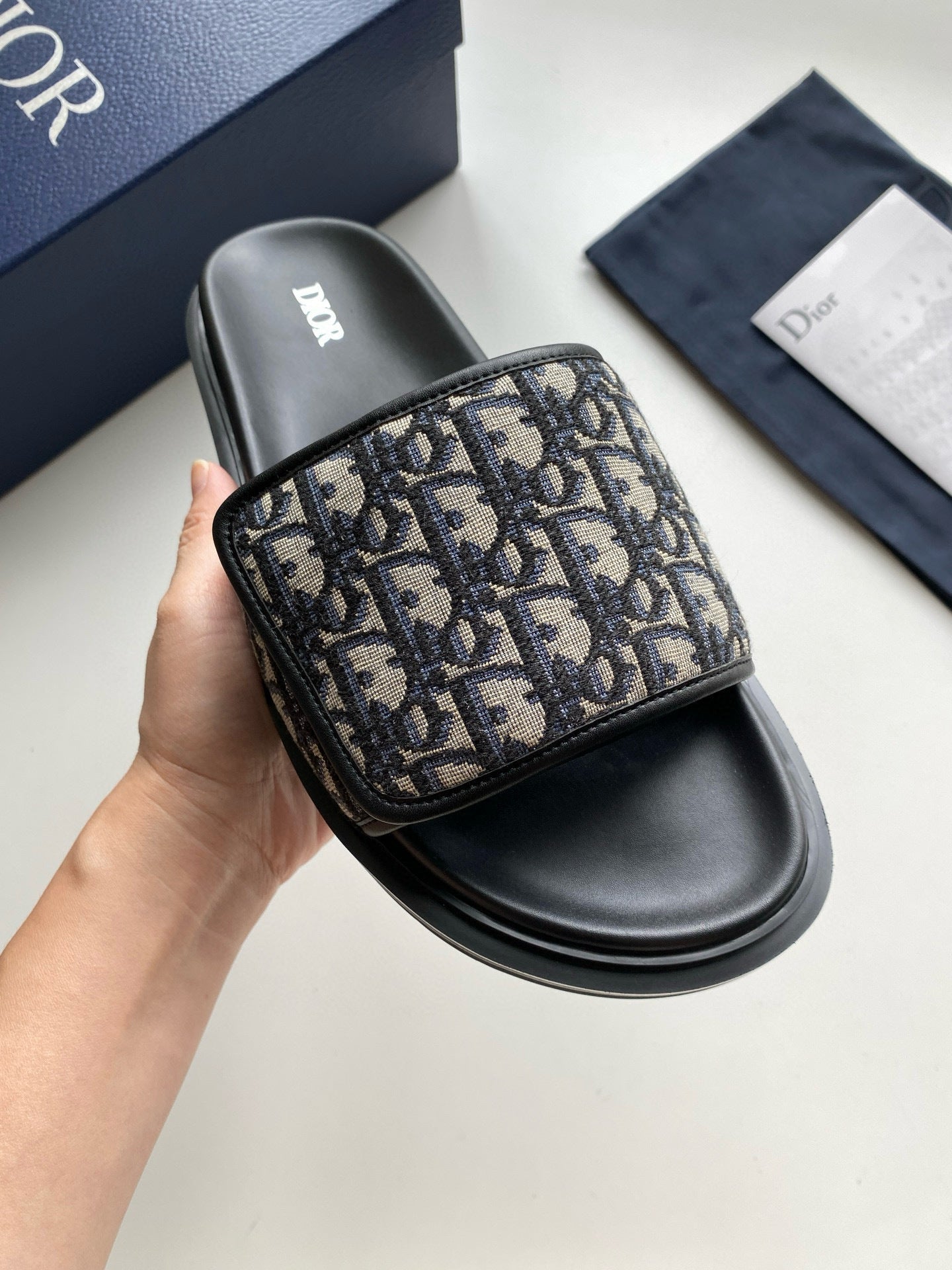 Dior - Sandale Aqua toile jacquard oblique