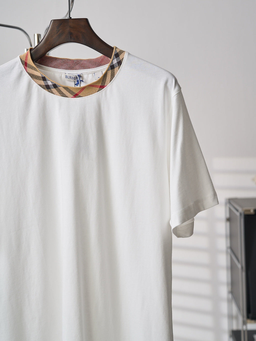 Burd3ry - T-shirt en coton avec Check