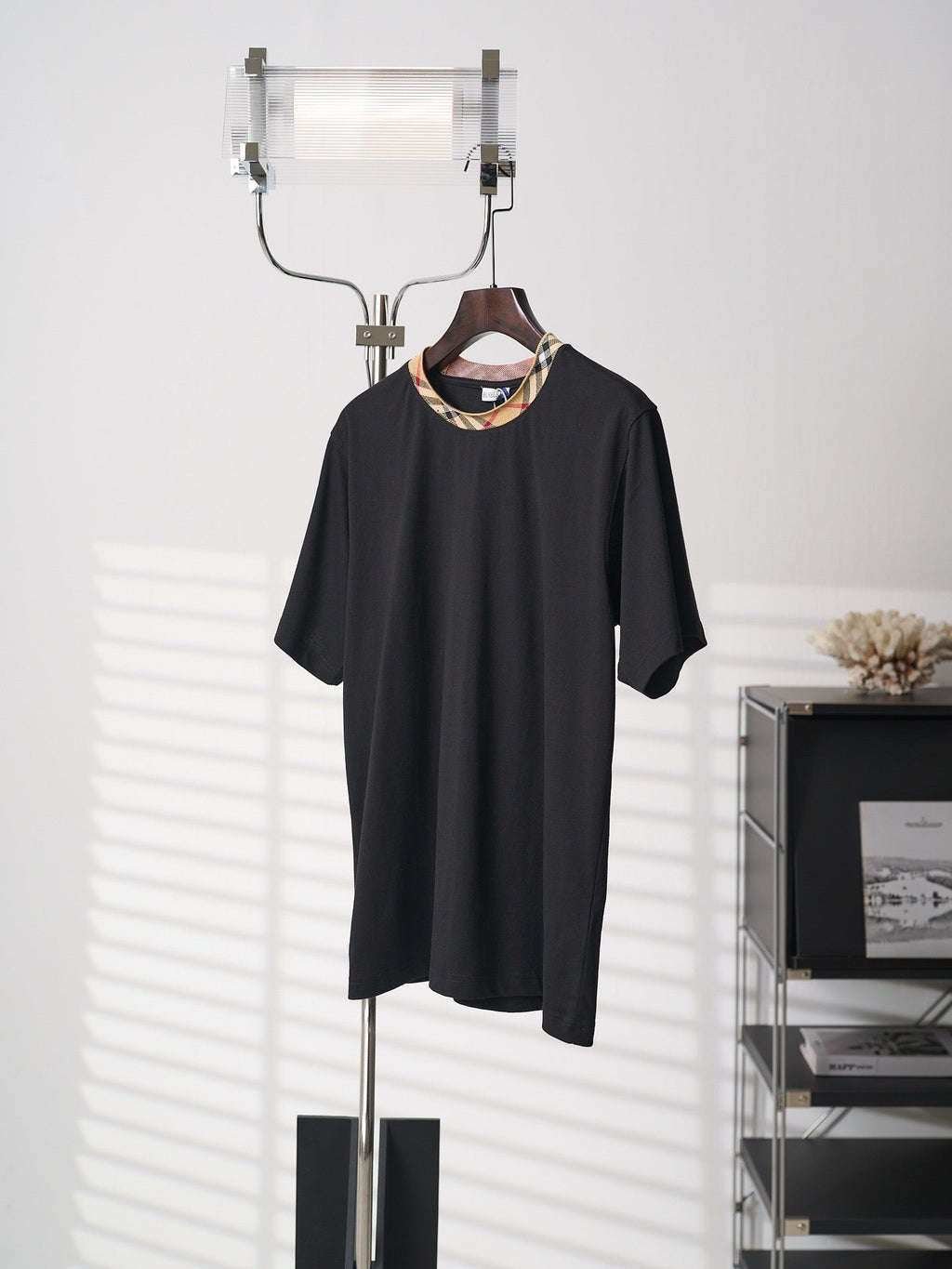 Burd3ry - T-shirt en coton avec Check