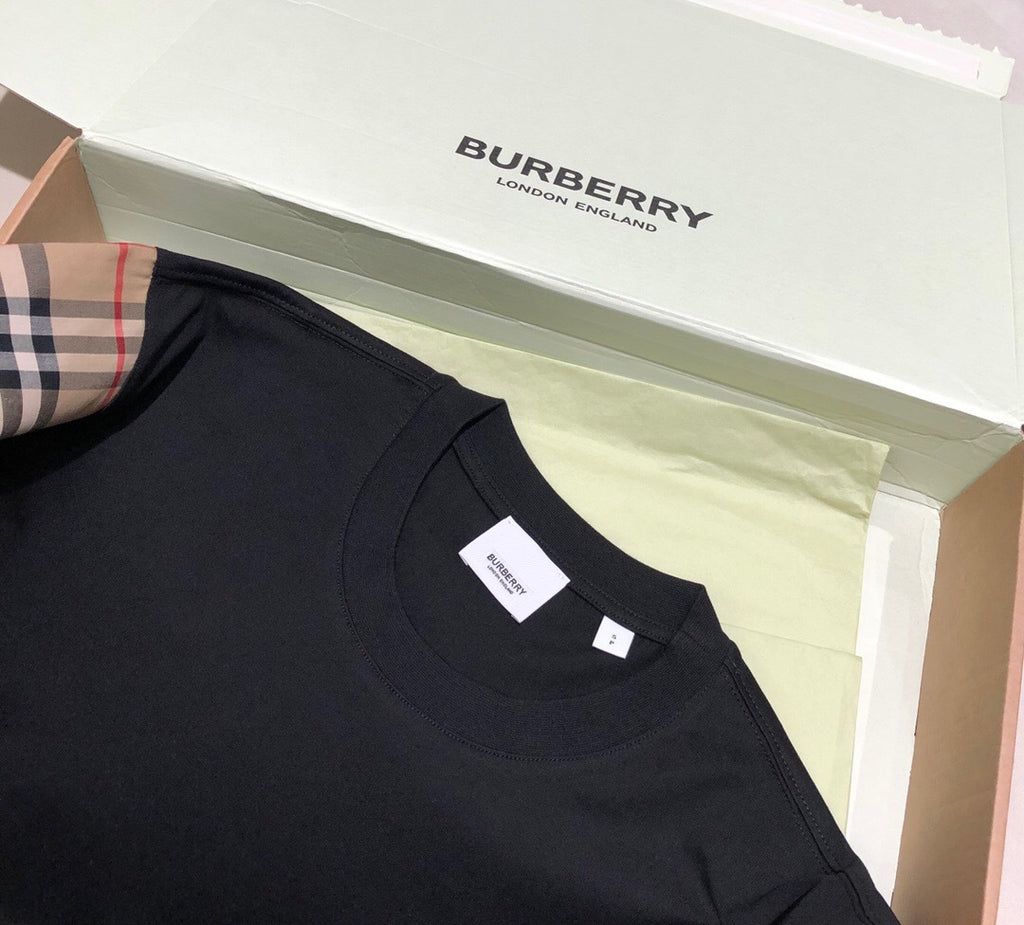 Burd3ry - T-shirt à manches check