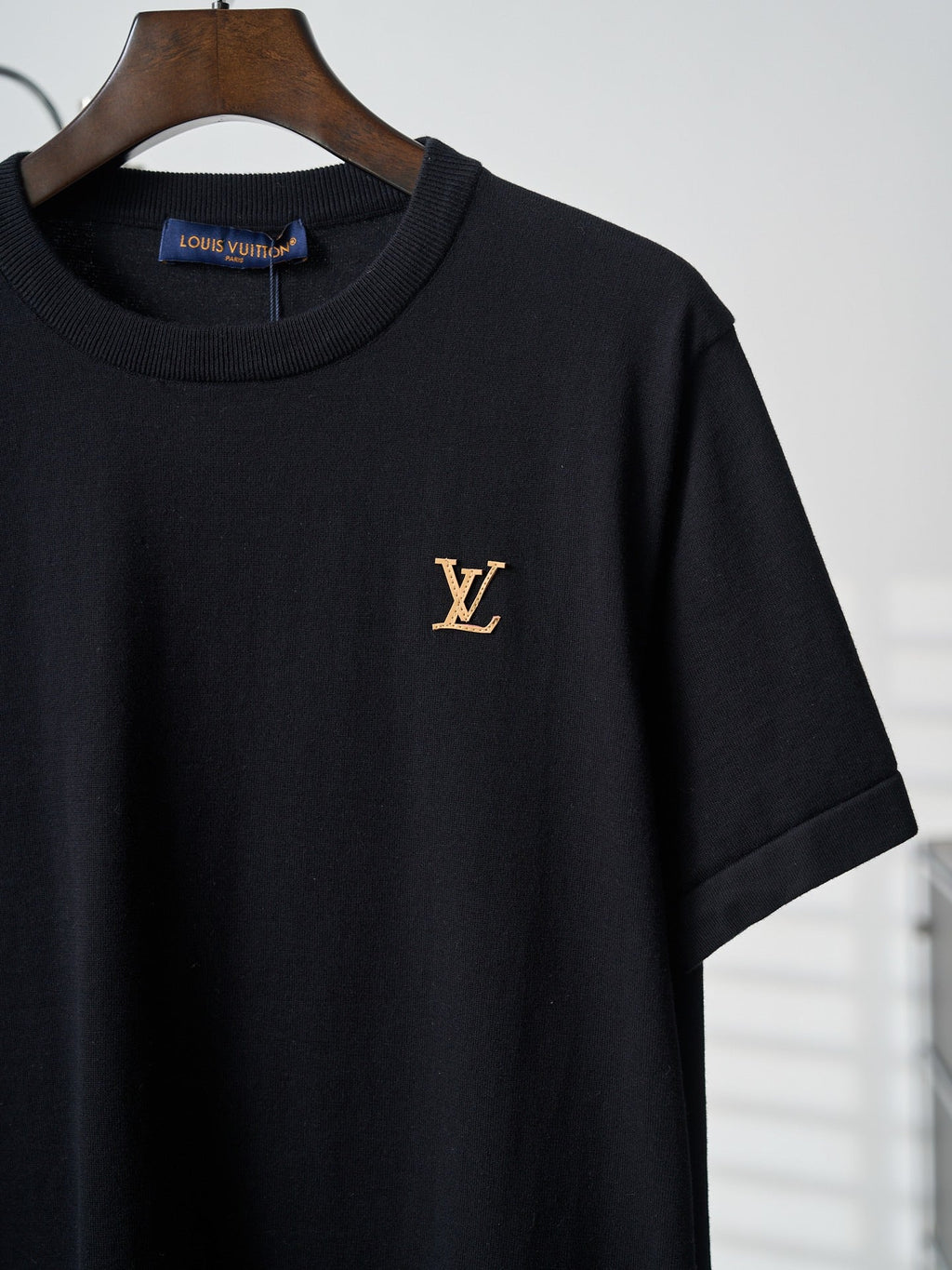 L0u1s Vu177on - T-shirt en maille LV logo