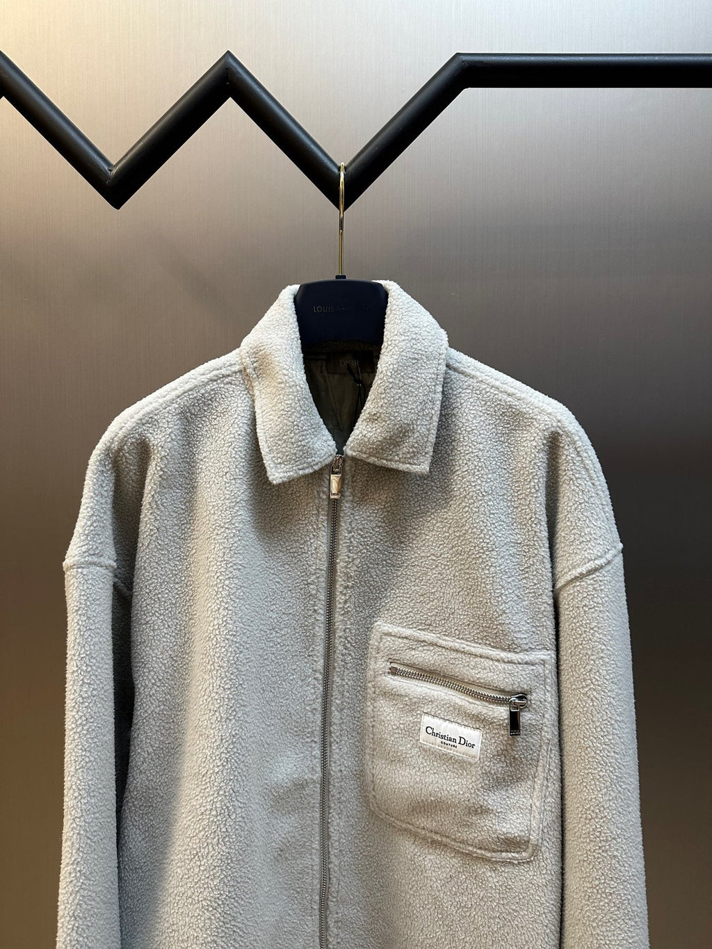 Dior - Veste zippée gris