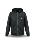 Pr4d4 - Veste réversible en cuir nappa et Re-Nylon