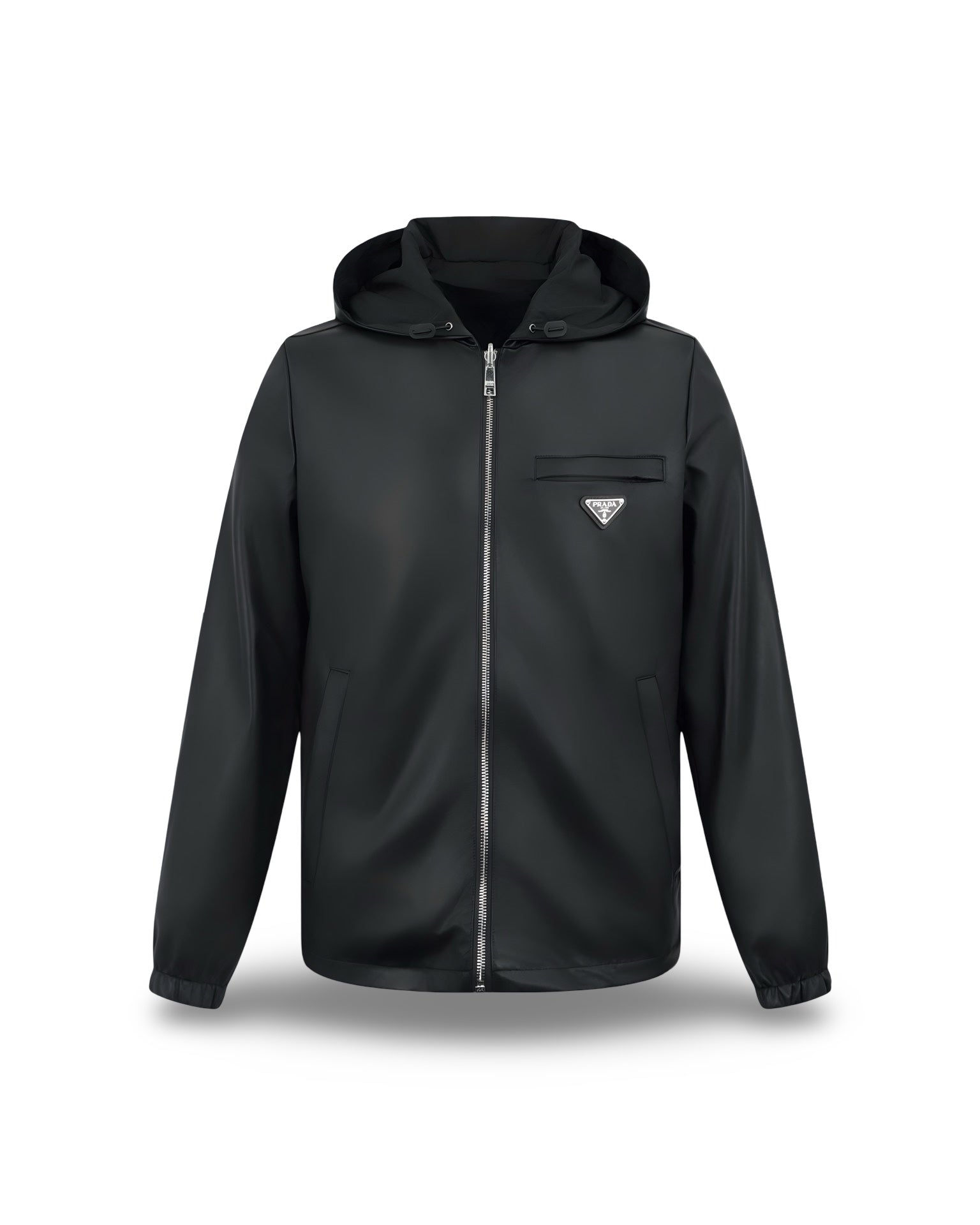 Pr4d4 - Veste réversible en cuir nappa et Re-Nylon