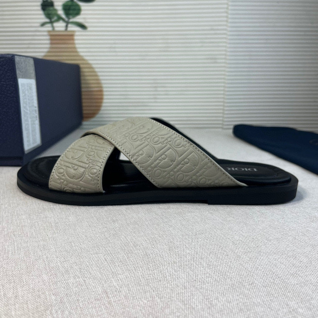 Dior - Sandale Alias toile jacquard oblique