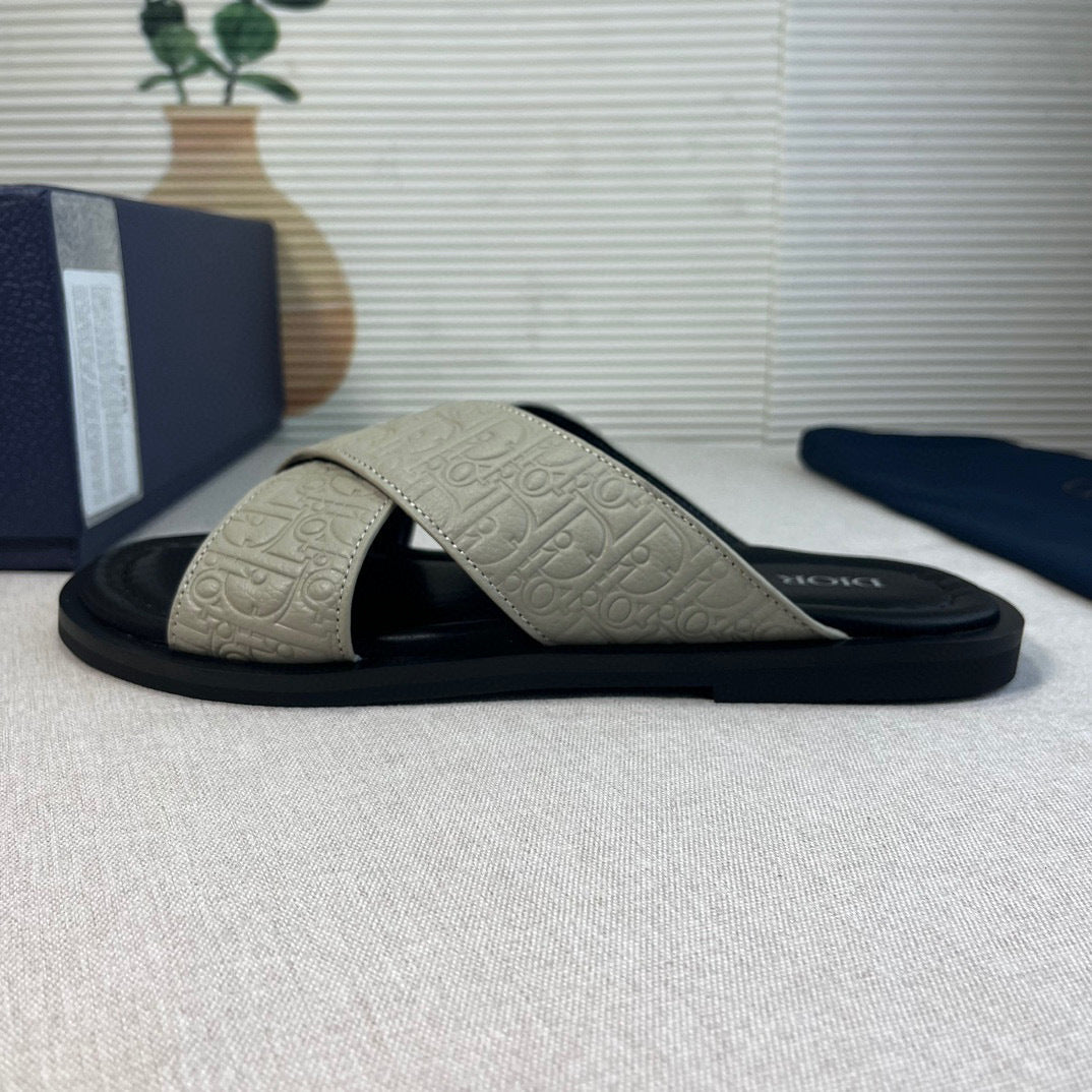 Dior - Sandale Alias toile jacquard oblique