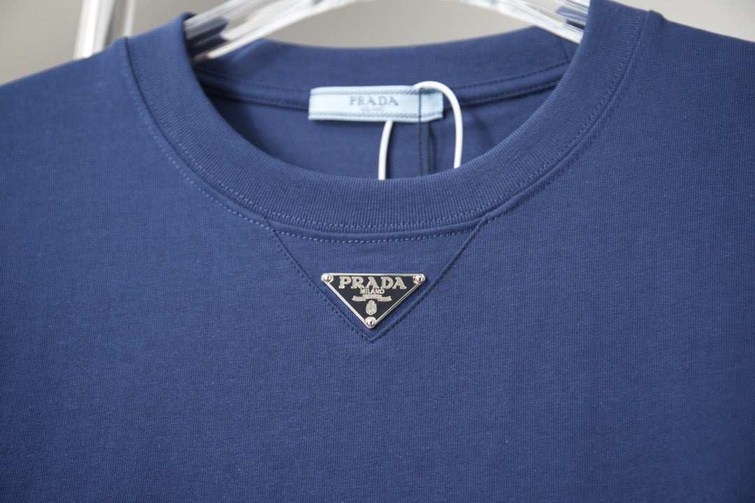 Pr4d4 - T-shirt en coton à logo triangulaire