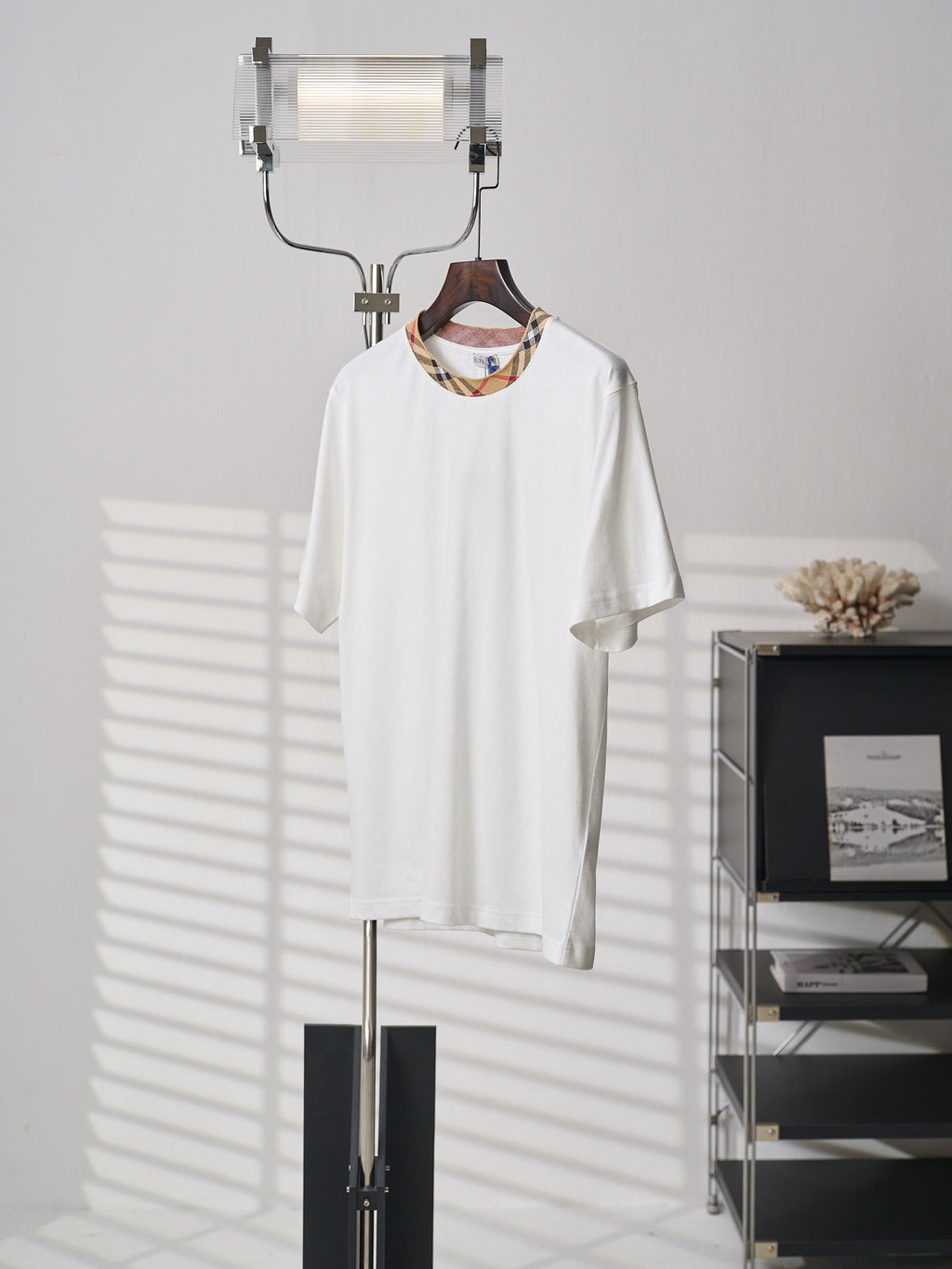 Burd3ry - T-shirt en coton avec Check