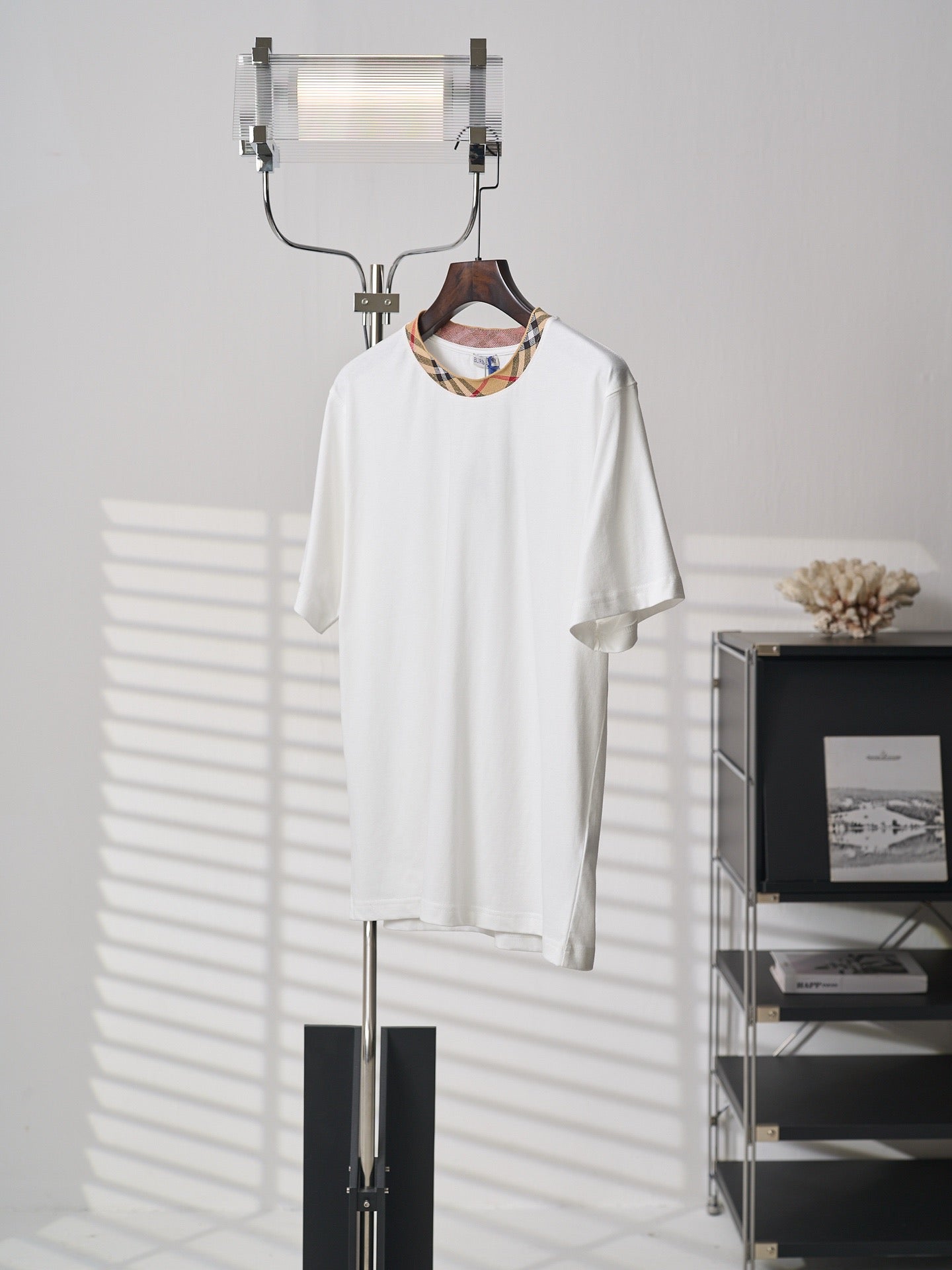 Burd3ry - T-shirt en coton avec Check
