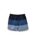 D10r - Short de bain oblique en tissu technique Color Block