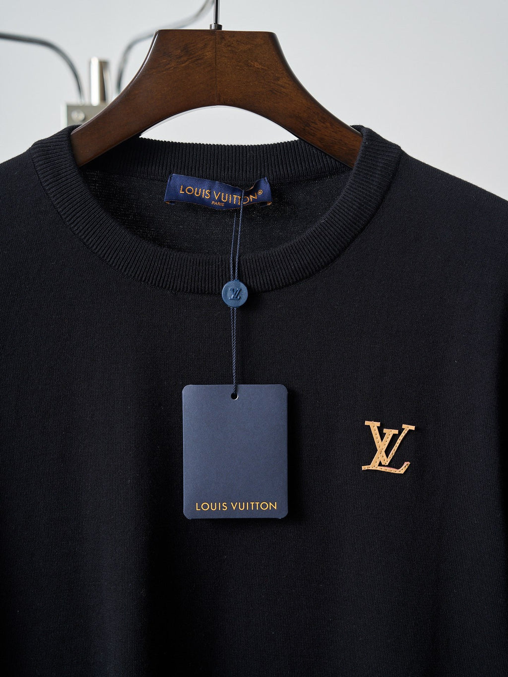 L0u1s Vu177on - T-shirt en maille LV logo