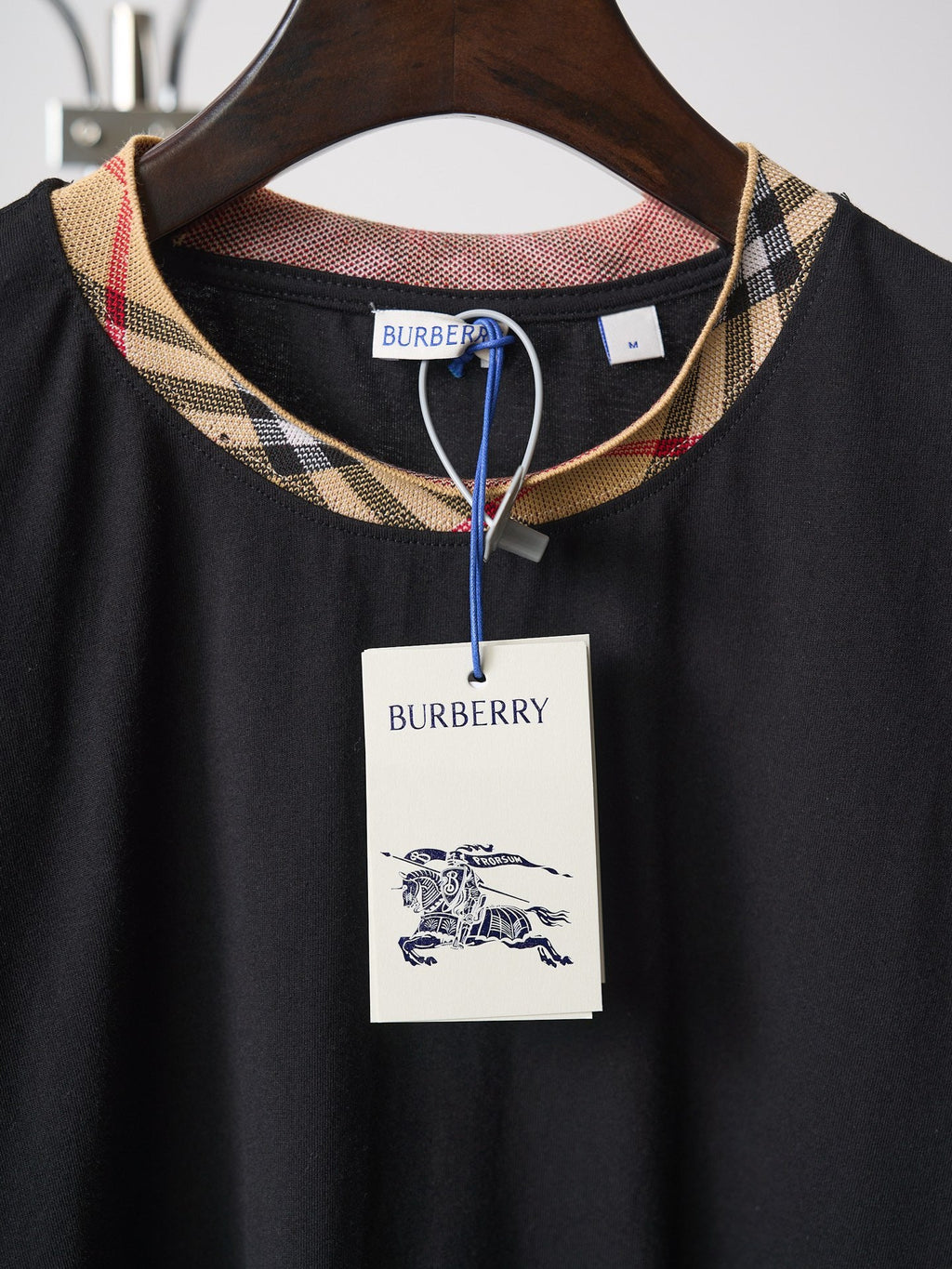 Burd3ry - T-shirt en coton avec Check