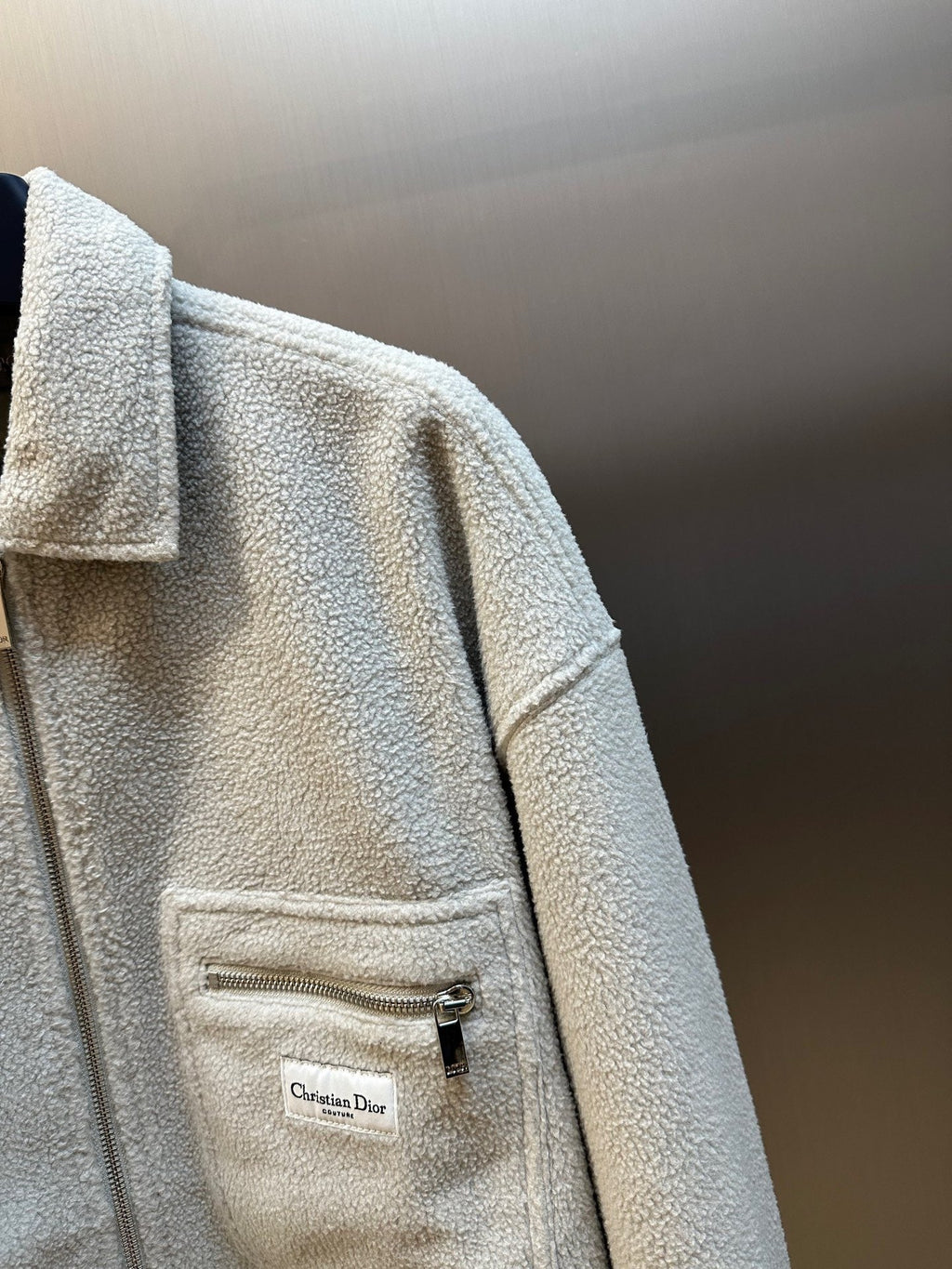 Dior - Veste zippée gris