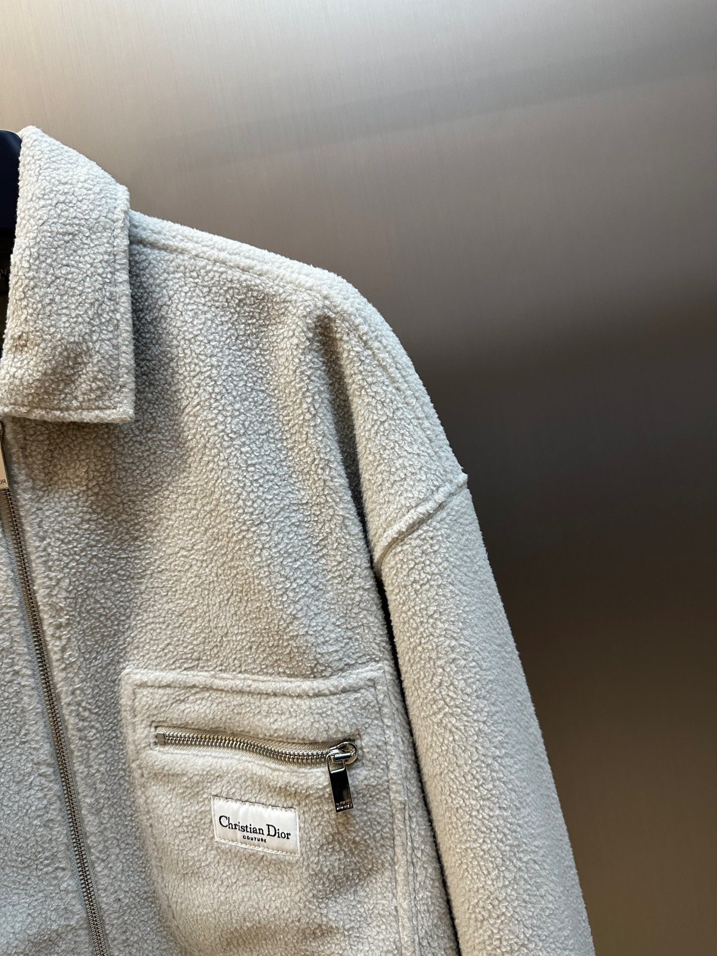 Dior - Veste zippée gris