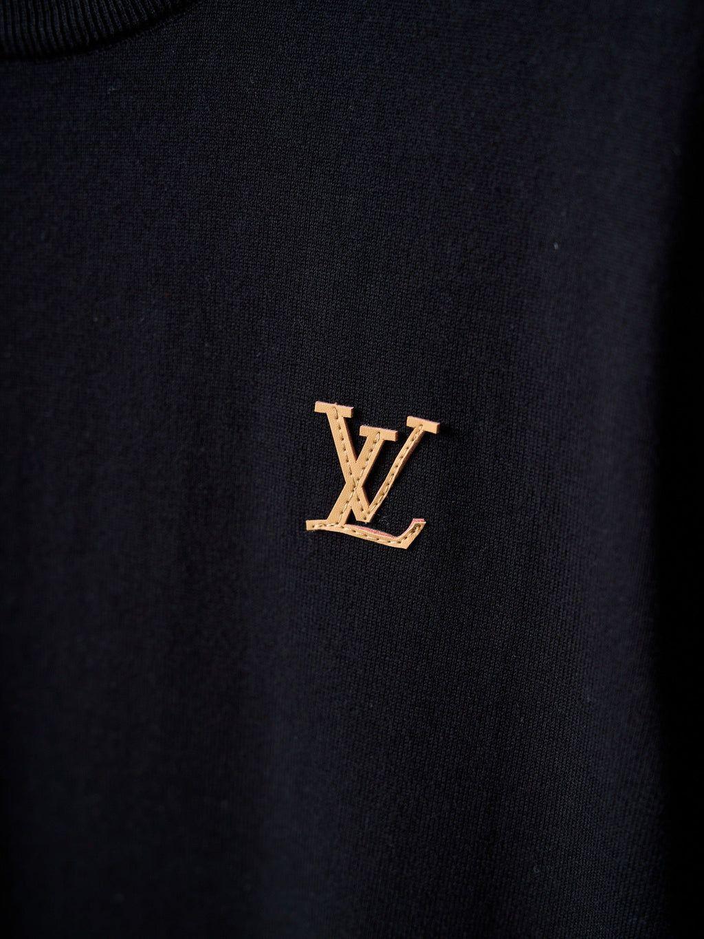 L0u1s Vu177on - T-shirt en maille LV logo