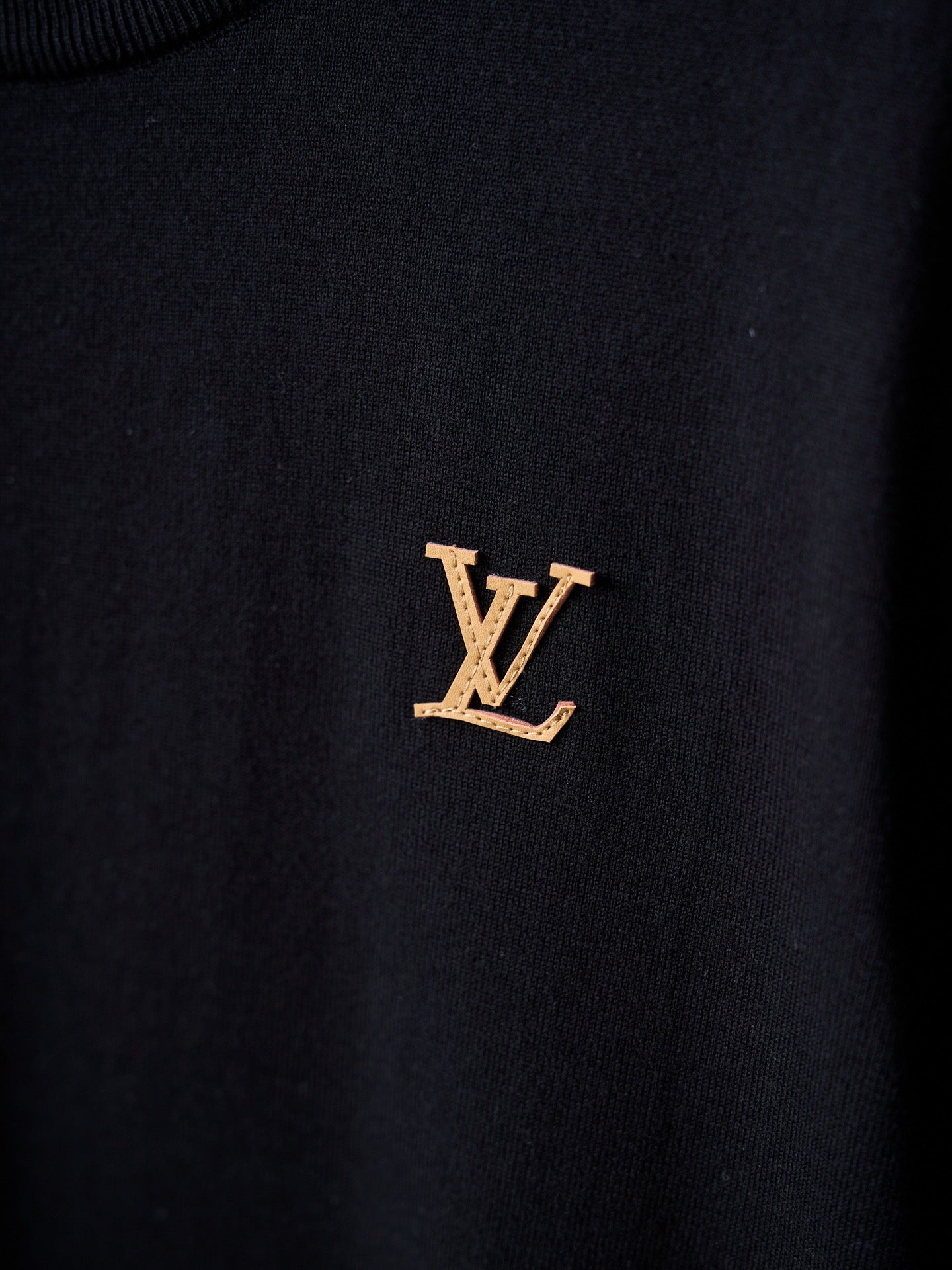 L0u1s Vu177on - T-shirt en maille LV logo