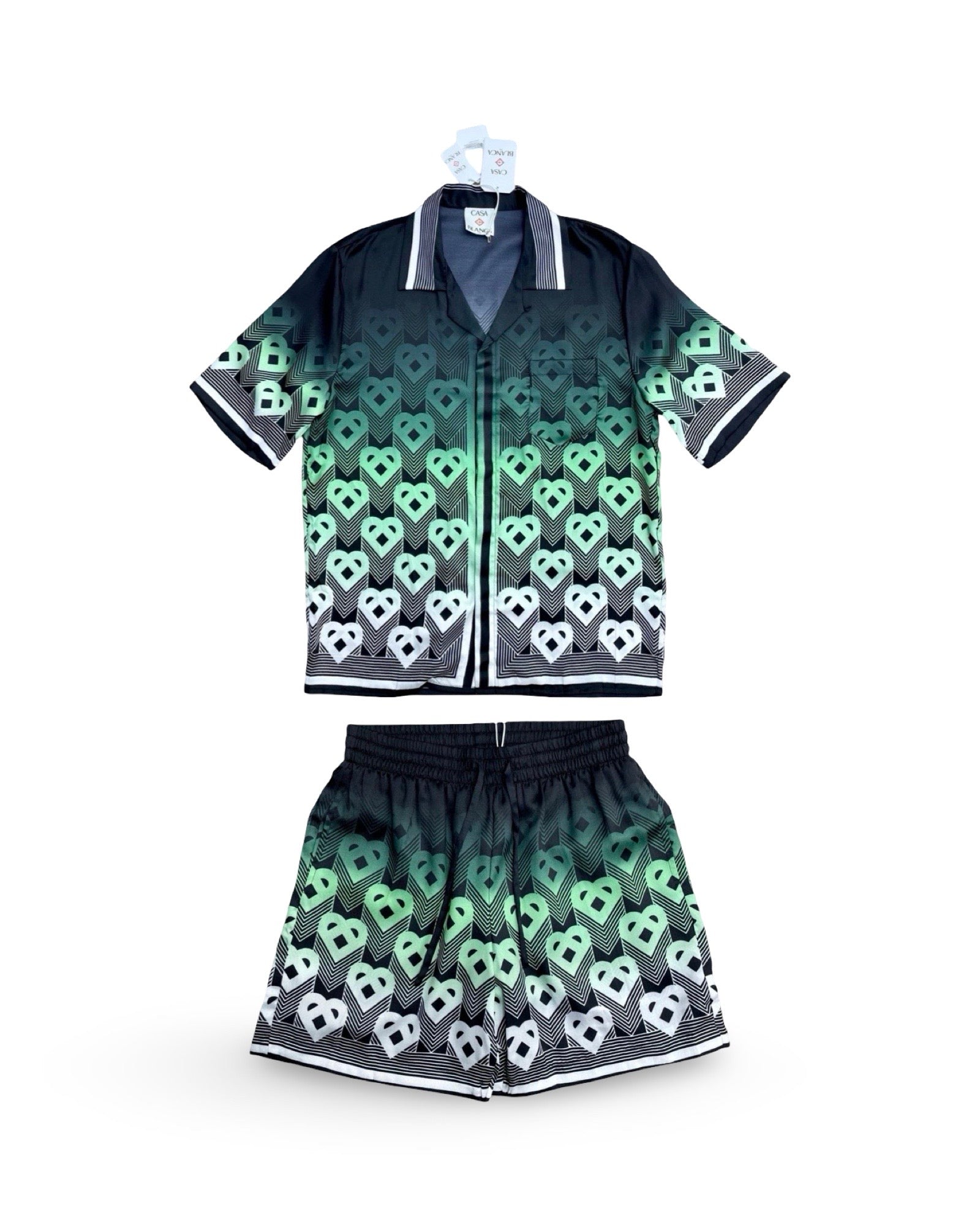 Casablanca - Ensemble soie motif monogrammé